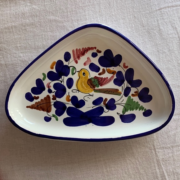 Decorative Collectibles- Trinket Dish Tri-CornerMade in Italy Sambuco Mario - Picture 1 of 3